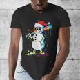 Baseball Snowman Drip Cool Christmas Men Boys Girls Men's V-Neck T-Shirt Baseball Snowman Drip Cool Christmas Men Boys Girls Men's V-Neck T-Shirt
