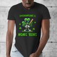 Baseball St Patrick's Day Irish Shamrock Trendy Men's V-Neck T-Shirt Baseball St Patrick's Day Irish Shamrock Trendy Men's V-Neck T-Shirt