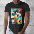 Baseball Strikeout Fastball Strikes Hitter Inning Curveball Men's V-Neck T-Shirt