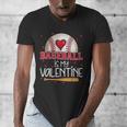 Baseball Is My Valentine Valentines Day Men Boys Kids Teen Men's V-Neck T-Shirt Baseball Is My Valentine Valentines Day Men Boys Kids Teen Men's V-Neck T-Shirt