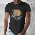 Baseball Waves Ocean Sports Baseball Fans Men's V-Neck T-Shirt