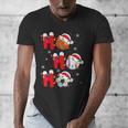 Basketball Baseball Soccer Christmas Ho Ho Ho Santa Xmas Men's V-Neck T-Shirt Basketball Baseball Soccer Christmas Ho Ho Ho Santa Xmas Men's V-Neck T-Shirt