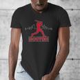 Boston Lovers Skyline Retro Baseball Heartbeat Men Women Men's V-Neck T-Shirt