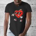 Boy Valentines Day Heart Love Baseball Boys Men Kids Men's V-Neck T-Shirt Boy Valentines Day Heart Love Baseball Boys Men Kids Men's V-Neck T-Shirt