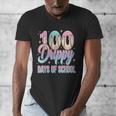 Boys Kids 100 Drippy Days Of School Baseball Drip Ice Cream Men's V-Neck T-Shirt Boys Kids 100 Drippy Days Of School Baseball Drip Ice Cream Men's V-Neck T-Shirt