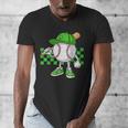 Boys St Patricks Day Baseball Player Pitcher Coach Kids Men's V-Neck T-Shirt Boys St Patricks Day Baseball Player Pitcher Coach Kids Men's V-Neck T-Shirt