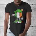 Boys St Patricks Day Irish Flag Kids Baseball Ice Cream Drip Men's V-Neck T-Shirt