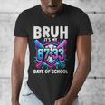 Bruh It's My 67 33 Days Of School Baseball 100 Days Smarter Men's V-Neck T-Shirt Bruh It's My 67 33 Days Of School Baseball 100 Days Smarter Men's V-Neck T-Shirt