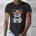 Bulldog Mascot Sports Fan Football Basketball Baseball Men's V-Neck T-Shirt Bulldog Mascot Sports Fan Football Basketball Baseball Men's V-Neck T-Shirt