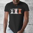 Bunny Football Baseball Sport Easter Day Men's V-Neck T-Shirt