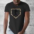 Camo Home Plate Camouflage Baseball Batter Youth Boys Men's V-Neck T-Shirt Camo Home Plate Camouflage Baseball Batter Youth Boys Men's V-Neck T-Shirt