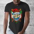 Christmas Baseball Ice Cream Drip Santa Baseball Player Kids Men's V-Neck T-Shirt Christmas Baseball Ice Cream Drip Santa Baseball Player Kids Men's V-Neck T-Shirt