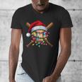 Christmas Baseball Pajama Santa For Men Boys Girls Kids Xmas Men's V-Neck T-Shirt Christmas Baseball Pajama Santa For Men Boys Girls Kids Xmas Men's V-Neck T-Shirt