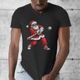 Christmas Baseball Player Santa Xmas Boys Men Toddler Men's V-Neck T-Shirt