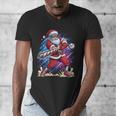 Christmas Baseball Santa Game Day Xmas Boys Kids Men Men's V-Neck T-Shirt Christmas Baseball Santa Game Day Xmas Boys Kids Men Men's V-Neck T-Shirt