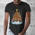 Christmas Baseball Tree Lights Xmas Men's V-Neck T-Shirt Christmas Baseball Tree Lights Xmas Men's V-Neck T-Shirt
