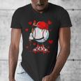 Cute Dripping Baseball Lover Valentines Day Boys Kids Men's V-Neck T-Shirt Cute Dripping Baseball Lover Valentines Day Boys Kids Men's V-Neck T-Shirt