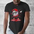 Dabbing Baseball Drip Ice Cream Youth Boy Valentines Day Men's V-Neck T-Shirt Dabbing Baseball Drip Ice Cream Youth Boy Valentines Day Men's V-Neck T-Shirt