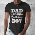 Dad Of The Birthday Boy Baseball Bday Family Men's V-Neck T-Shirt