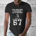 How Many Days A Week 6 7 67 Meme Baseball Humor Men's V-Neck T-Shirt How Many Days A Week 6 7 67 Meme Baseball Humor Men's V-Neck T-Shirt