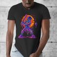Drip Skeleton Batting Baseball Halloween Men's V-Neck T-Shirt Drip Skeleton Batting Baseball Halloween Men's V-Neck T-Shirt