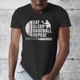 Eat Sleep Baseball Repeat Baseball Player Men Boys Men's V-Neck T-Shirt Eat Sleep Baseball Repeat Baseball Player Men Boys Men's V-Neck T-Shirt