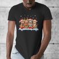 Football Baseball Basketball Player Sport Christmas Men's V-Neck T-Shirt Football Baseball Basketball Player Sport Christmas Men's V-Neck T-Shirt