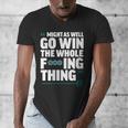 Might As Well Go Win The Whole Thing Baseball Apparel Men's V-Neck T-Shirt Might As Well Go Win The Whole Thing Baseball Apparel Men's V-Neck T-Shirt