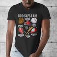 God Says I Am Baseball Player Catcher Pitcher Boys Men Men's V-Neck T-Shirt God Says I Am Baseball Player Catcher Pitcher Boys Men Men's V-Neck T-Shirt