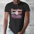 Grandparent Grandma Of The 1 Rookie Baseball Men's V-Neck T-Shirt Grandparent Grandma Of The 1 Rookie Baseball Men's V-Neck T-Shirt