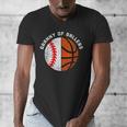 Granny Of Ballers Baseball Basketball Grandma Granny Men's V-Neck T-Shirt