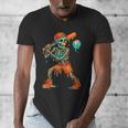 Halloween Baseball Skeleton Ice Cream Drip Baseball Boys Kid Men's V-Neck T-Shirt Halloween Baseball Skeleton Ice Cream Drip Baseball Boys Kid Men's V-Neck T-Shirt
