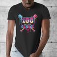 Happy 100 Days Of School Baseball Drip Theme Party 100th Day Men's V-Neck T-Shirt Happy 100 Days Of School Baseball Drip Theme Party 100th Day Men's V-Neck T-Shirt