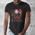 Happy 101 Days Of School Baseball Sports 100th Day Men's V-Neck T-Shirt Happy 101 Days Of School Baseball Sports 100th Day Men's V-Neck T-Shirt