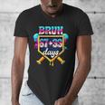 Happy 6733 Days Of School Baseball Drip 100th Day Of School Men's V-Neck T-Shirt