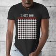 I Hit 100 Days Of School Baseball Lover Teacher Student Men's V-Neck T-Shirt I Hit 100 Days Of School Baseball Lover Teacher Student Men's V-Neck T-Shirt