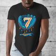 Ice Cream Baseball Glove 7th Birthday Edition Men's V-Neck T-Shirt Ice Cream Baseball Glove 7th Birthday Edition Men's V-Neck T-Shirt