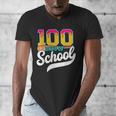 Ice Cream Drip 100 Days Of School Baseball Boys 100th Day Men's V-Neck T-Shirt