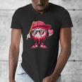 Ice Cream Drip Baseball Valentine's Day Spots Baseball Drip Men's V-Neck T-Shirt Ice Cream Drip Baseball Valentine's Day Spots Baseball Drip Men's V-Neck T-Shirt