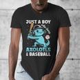 Just A Boy Who Loves Axolotls & Baseball Men's V-Neck T-Shirt Just A Boy Who Loves Axolotls & Baseball Men's V-Neck T-Shirt