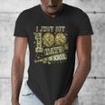 I Just Hit 100 Days Of School Camouflage Baseball Men's V-Neck T-Shirt I Just Hit 100 Days Of School Camouflage Baseball Men's V-Neck T-Shirt