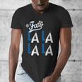 LA Baseball Fan Christmas FA La La Holiday Blue Theme Men's V-Neck T-Shirt LA Baseball Fan Christmas FA La La Holiday Blue Theme Men's V-Neck T-Shirt