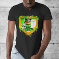 Leprechaun Baseball St Patricks Day Ice Cream Drip Men Boys Men's V-Neck T-Shirt Leprechaun Baseball St Patricks Day Ice Cream Drip Men Boys Men's V-Neck T-Shirt