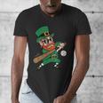 Leprechaun Baseball St Patricks Day Saint Pattys Men Boys Men's V-Neck T-Shirt