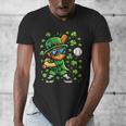 Leprechaun Playing Baseball Happy St Patricks Day Men Boys Men's V-Neck T-Shirt Leprechaun Playing Baseball Happy St Patricks Day Men Boys Men's V-Neck T-Shirt