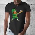Leprechaun Playing Baseball St Patricks Day Men Boys Kids Men's V-Neck T-Shirt Leprechaun Playing Baseball St Patricks Day Men Boys Kids Men's V-Neck T-Shirt
