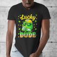 Lucky Dude Drip Baseball Shamrock St Patrick Men Boy Youth Men's V-Neck T-Shirt Lucky Dude Drip Baseball Shamrock St Patrick Men Boy Youth Men's V-Neck T-Shirt