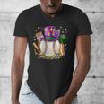 Mardi Gras Baseball Jester Hat Fleur De Lis Boys Girls Kids Men's V-Neck T-Shirt Mardi Gras Baseball Jester Hat Fleur De Lis Boys Girls Kids Men's V-Neck T-Shirt