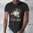 Mardi Gras Ice Cream Drip Baseball Carnival Party Mask Boys Men's V-Neck T-Shirt Mardi Gras Ice Cream Drip Baseball Carnival Party Mask Boys Men's V-Neck T-Shirt