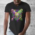 Mardi Gras Ice Cream Drip Baseball Sports For Men Women Kids Men's V-Neck T-Shirt Mardi Gras Ice Cream Drip Baseball Sports For Men Women Kids Men's V-Neck T-Shirt